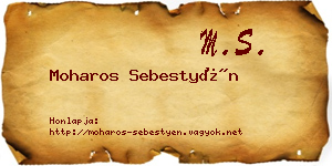 Moharos Sebestyén névjegykártya